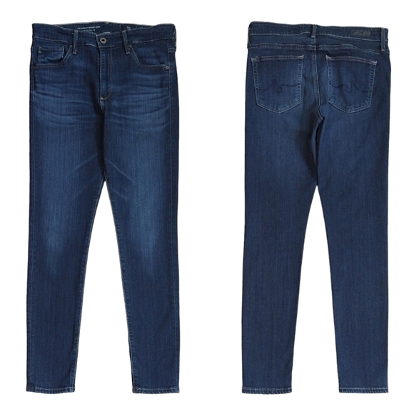 Adriano Goldschmied The Farrah High-Rise Skinny Crop Dark Wash Jean Modern - Picture 1 of 8